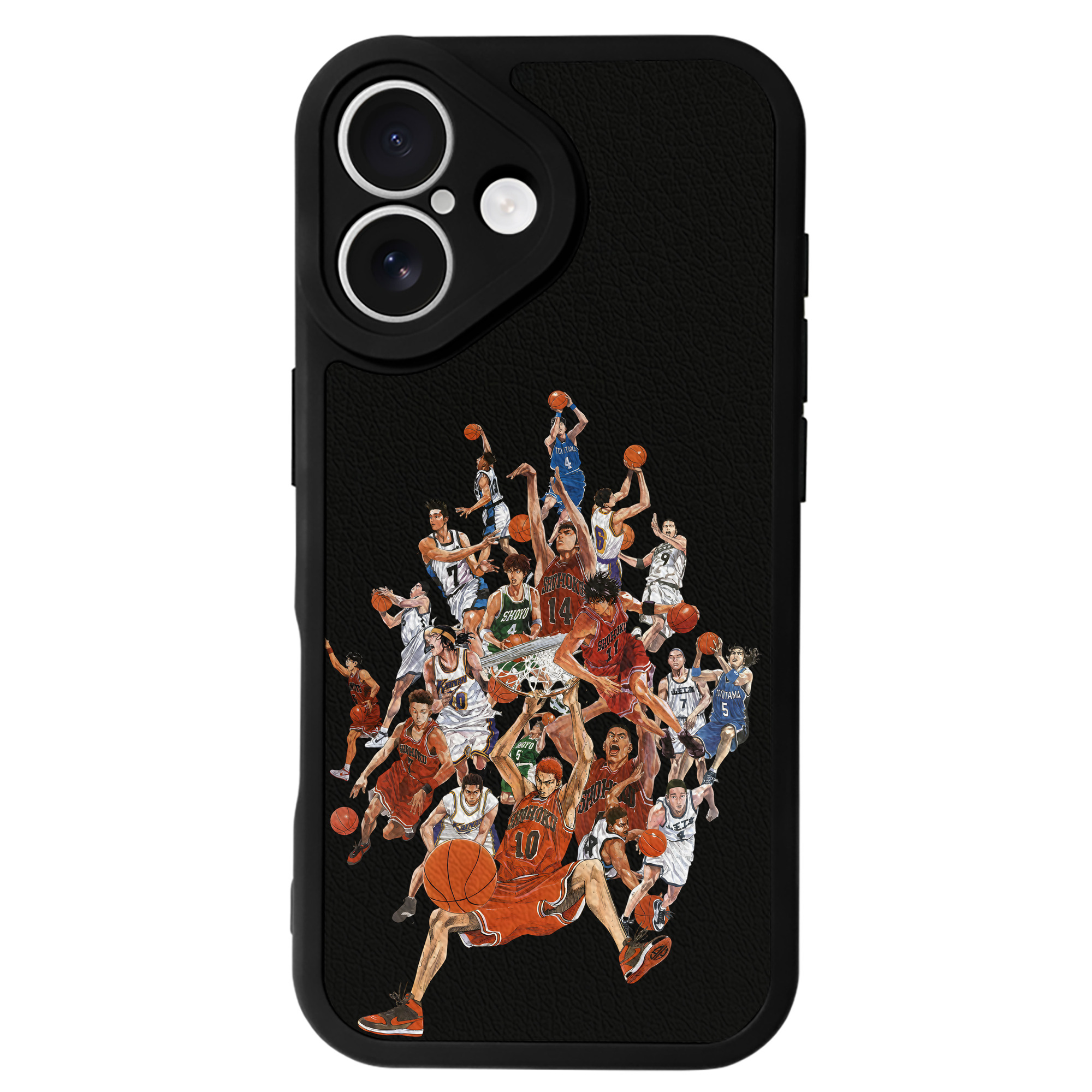 （画像用） SLAM DUNK／スラムダンク 【iPhone 16シリーズ対応】シリコンスマホケース（レザー調） 材質：シリコン